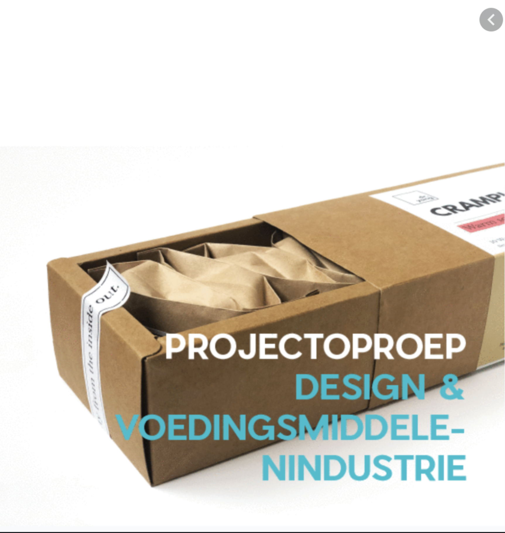 Projectoproep design voedingsmiddelenindustrie