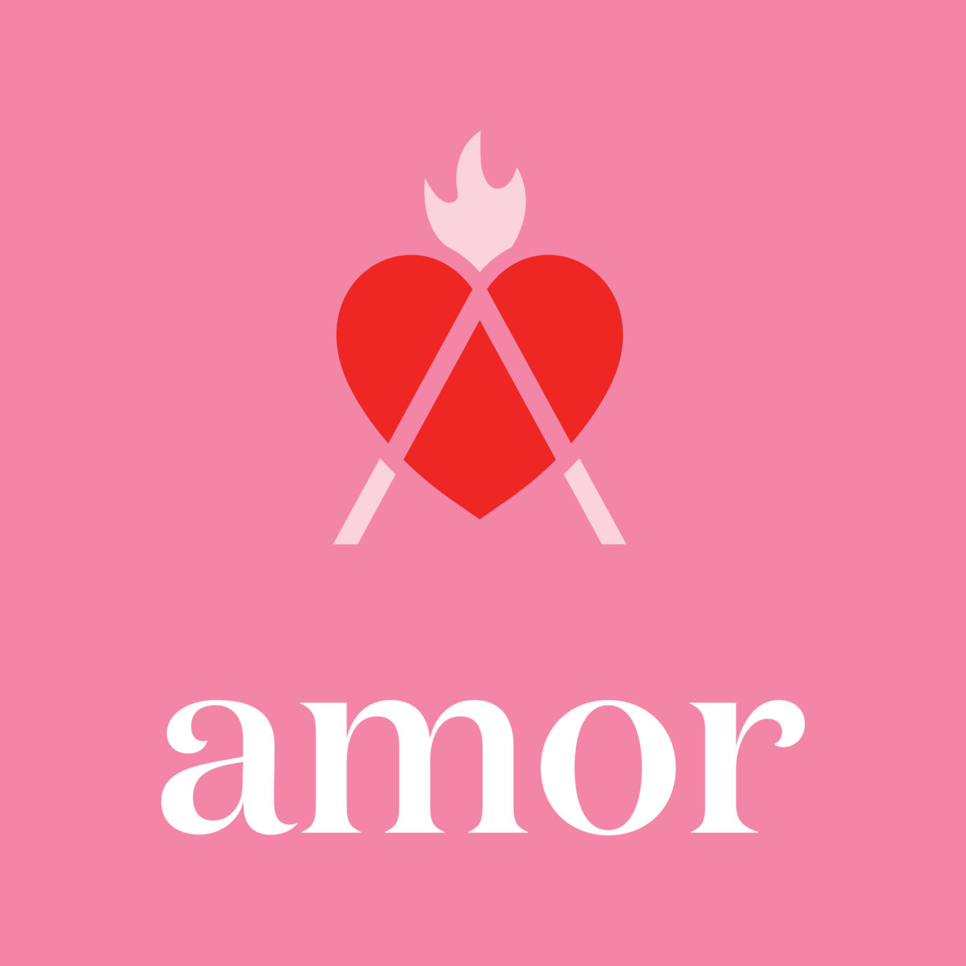 Amor Logo Emblem Pink DRK