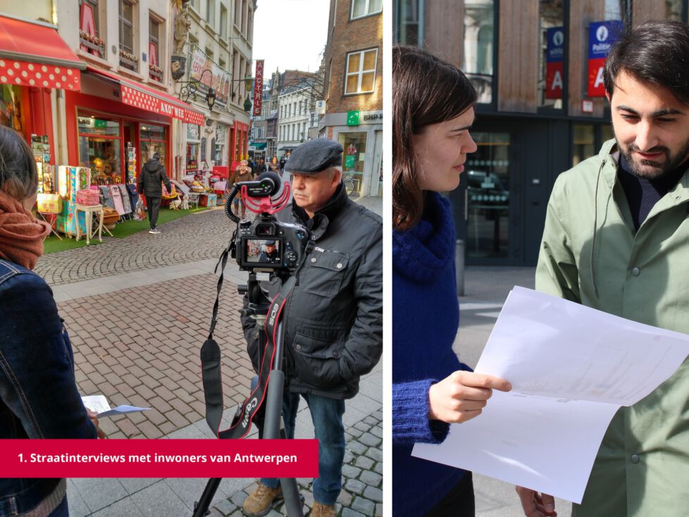 1 Straatinterviews met inwoners van Antwerpen